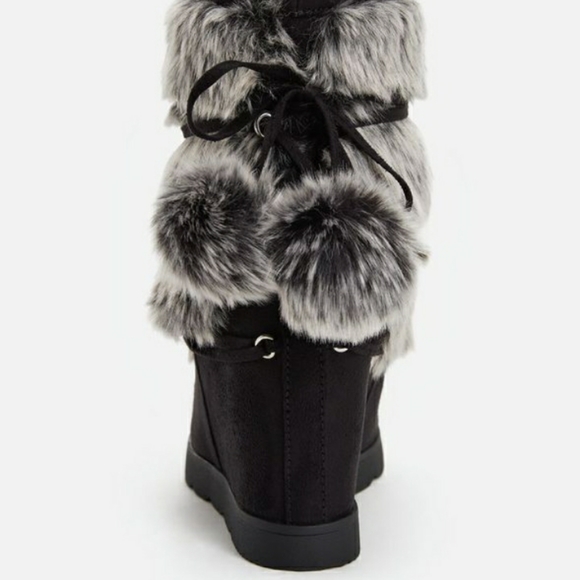 Women's black gray egritte boots/booties size 10 - Picture 4 of 6